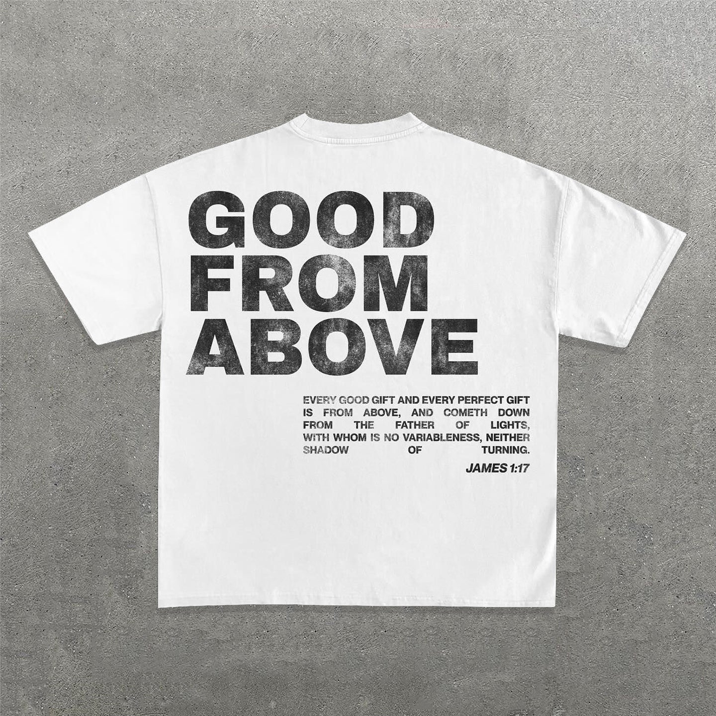 God From Above Print Short Sleeve T-Shirt