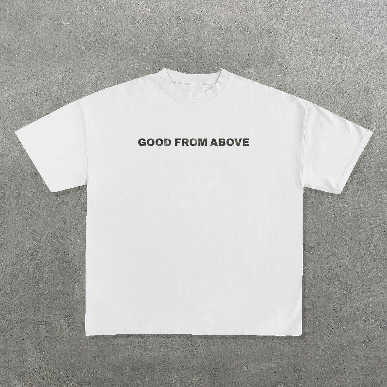 God From Above Print Short Sleeve T-Shirt