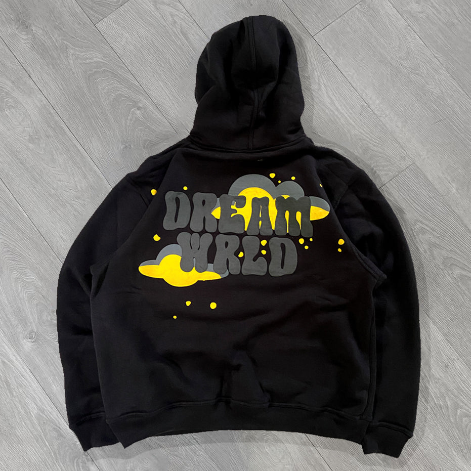 Dream Wrld Print Long Sleeve Hoodies