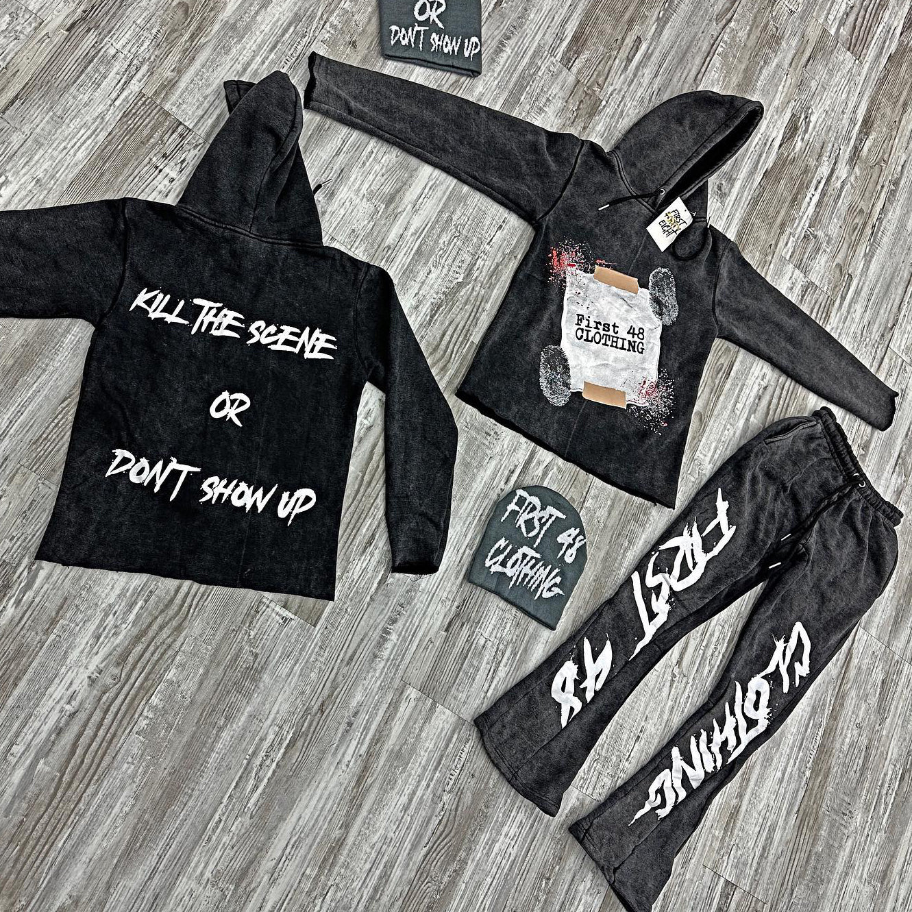 Casual personalized printed hoodie set