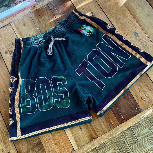 Fashionable and personalized sports style contrast color shorts