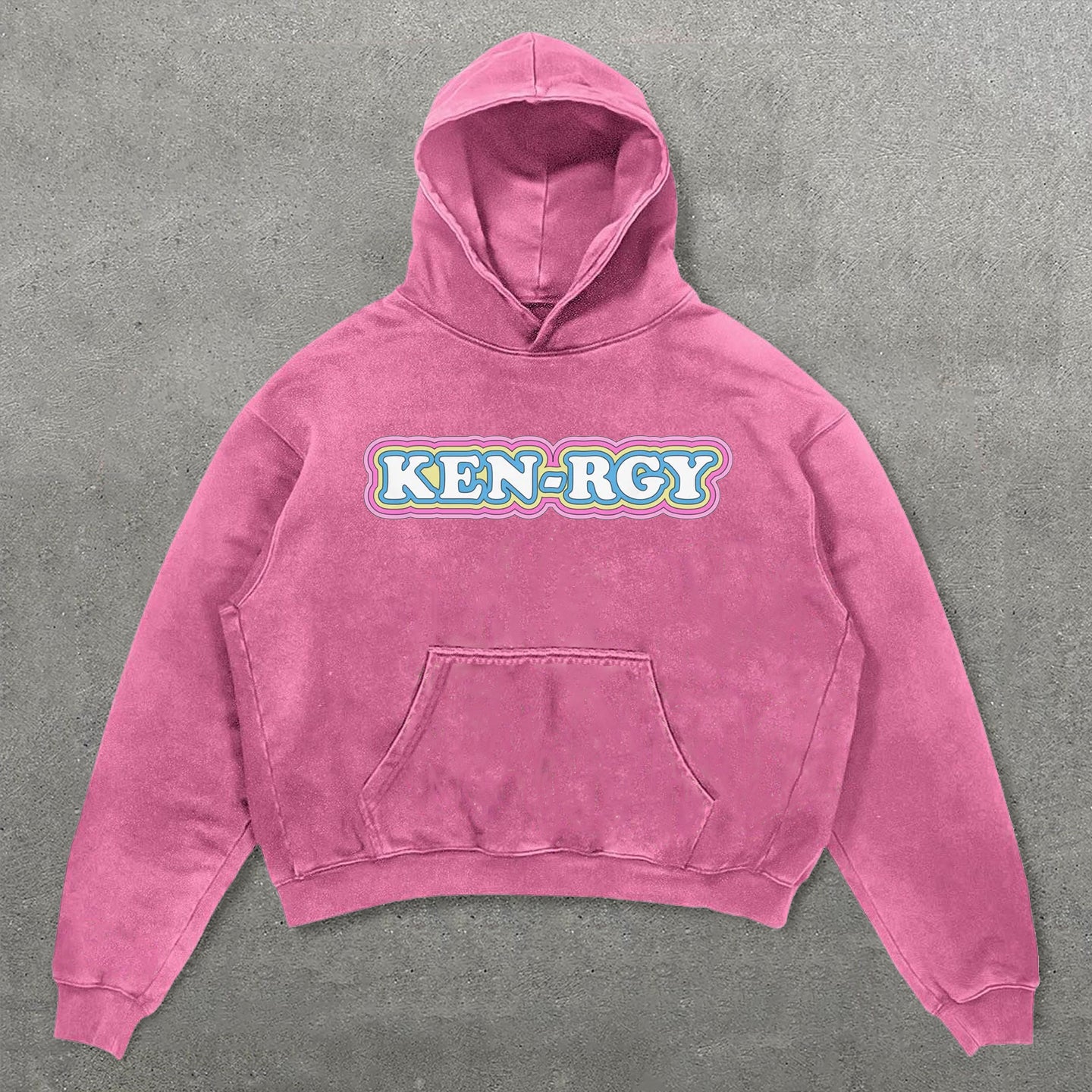 Ken-Rgy Print Long Sleeve Hoodie