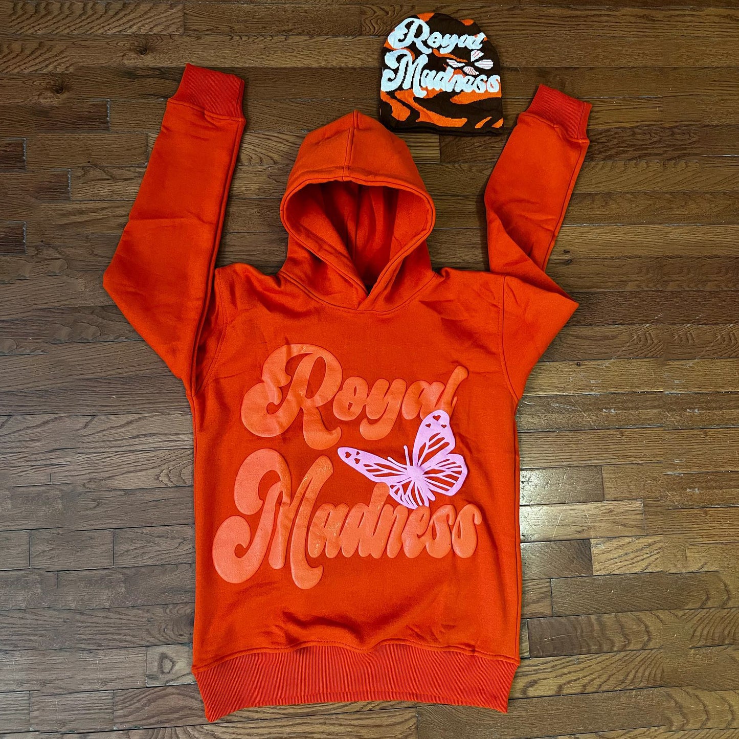 Slouchy Alphabet Butterfly Hoodie