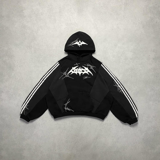 Three Stripes Casual Retro Street Hoodie