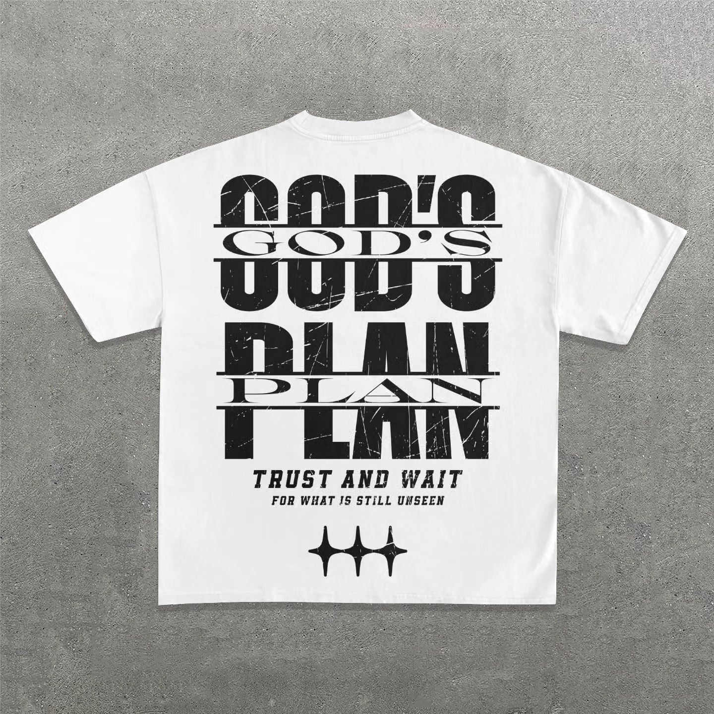 God's Plan Print Short Sleeve T-Shirt