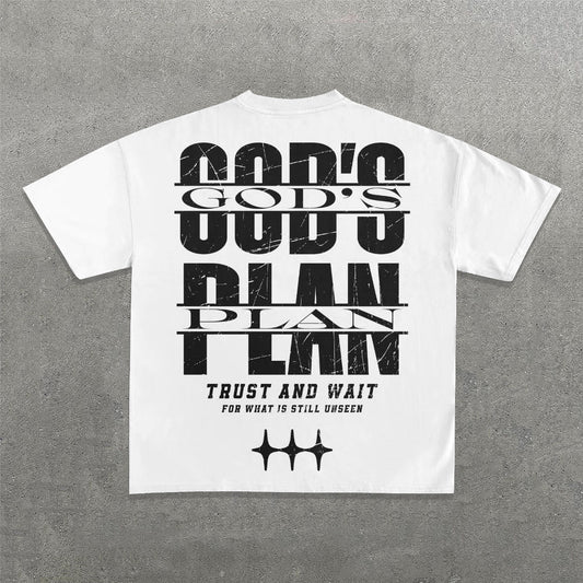 God's Plan Print Short Sleeve T-Shirt