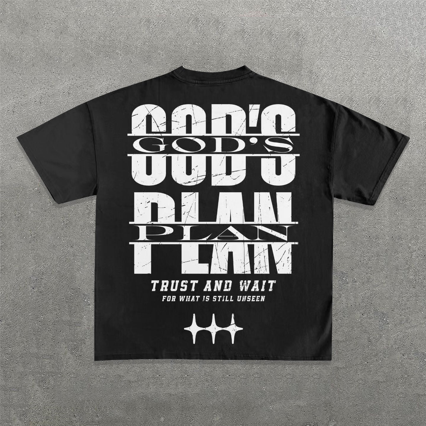 God's Plan Print Short Sleeve T-Shirt