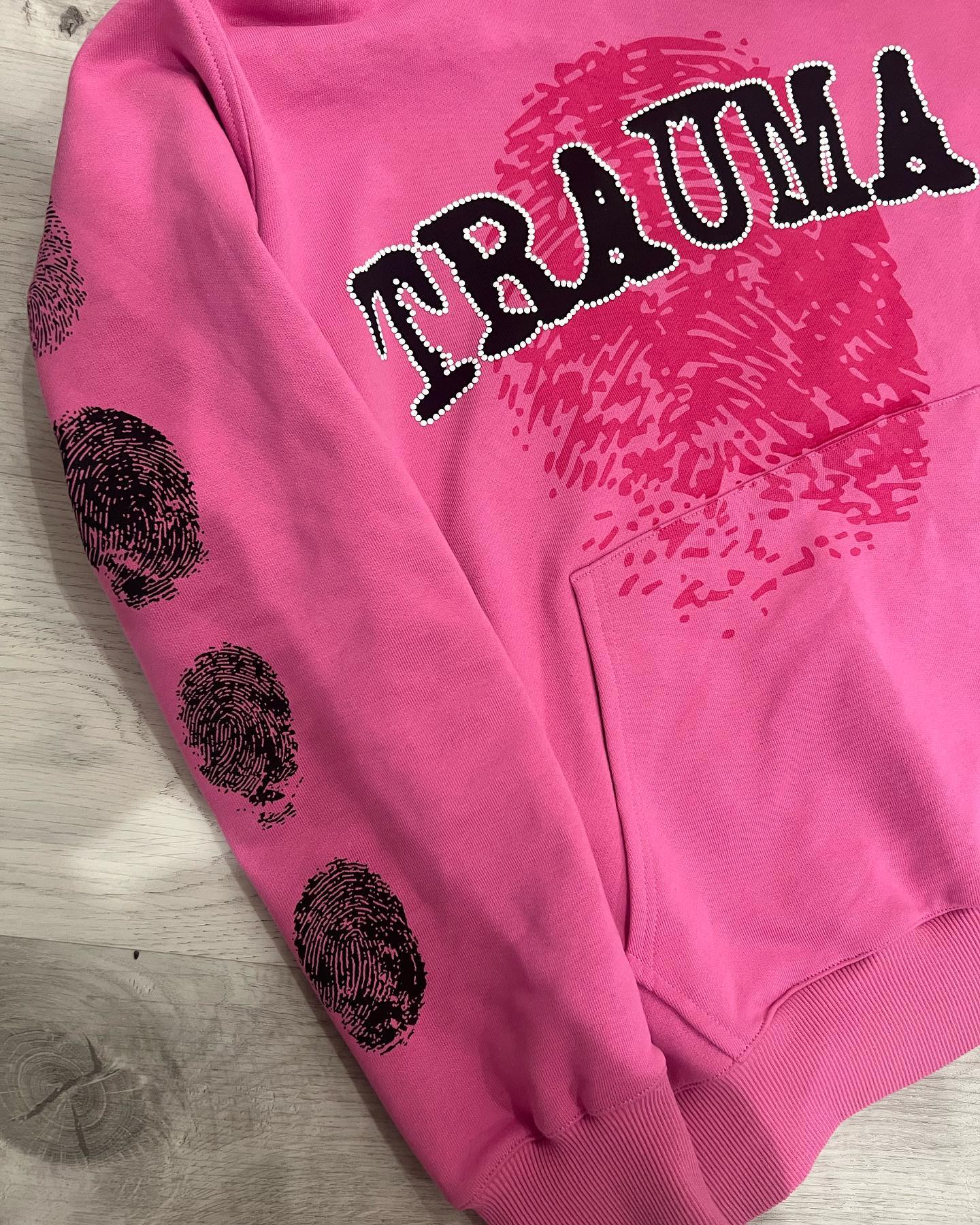 Personalized fingerprint print graphic hoodie set