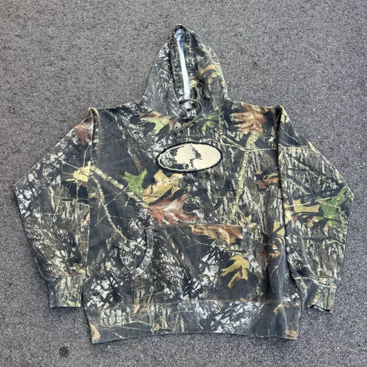 Camouflage Branches Print Long Sleeve Hoodies