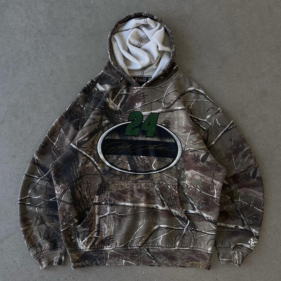 Camouflage Digital Print Long Sleeve Hoodies