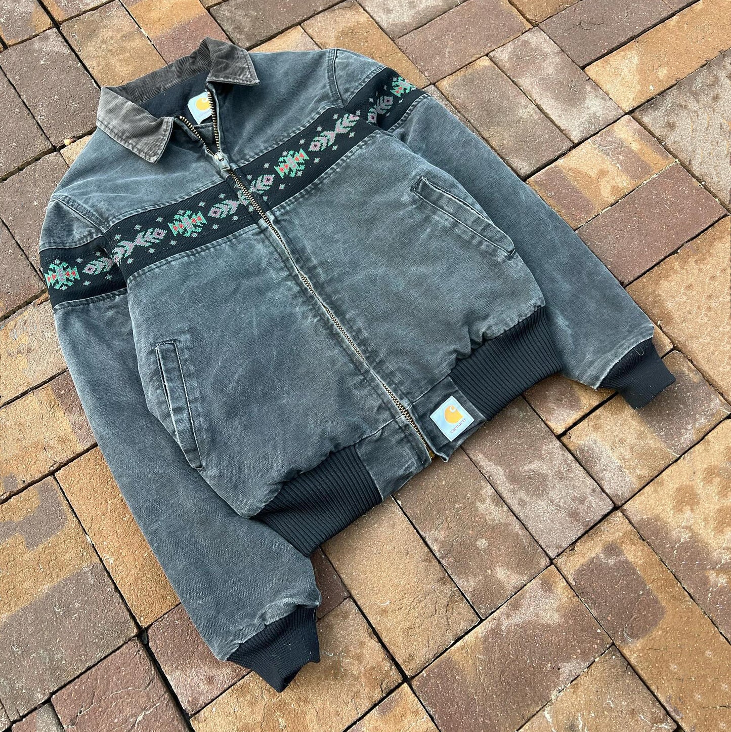 Aztec vintage patchwork work jacket