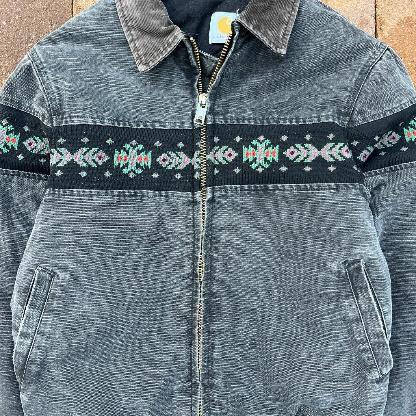 Aztec vintage patchwork work jacket