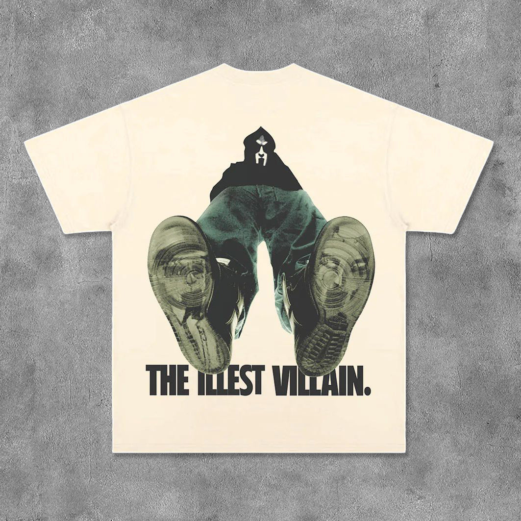 Rapper The Illest Villains Print Short Sleeve T-Shirt