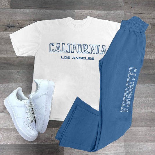 California Los Angeles Print Two Piece Set