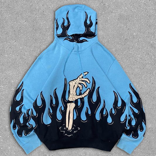 Skull Hand Patch Hoodie