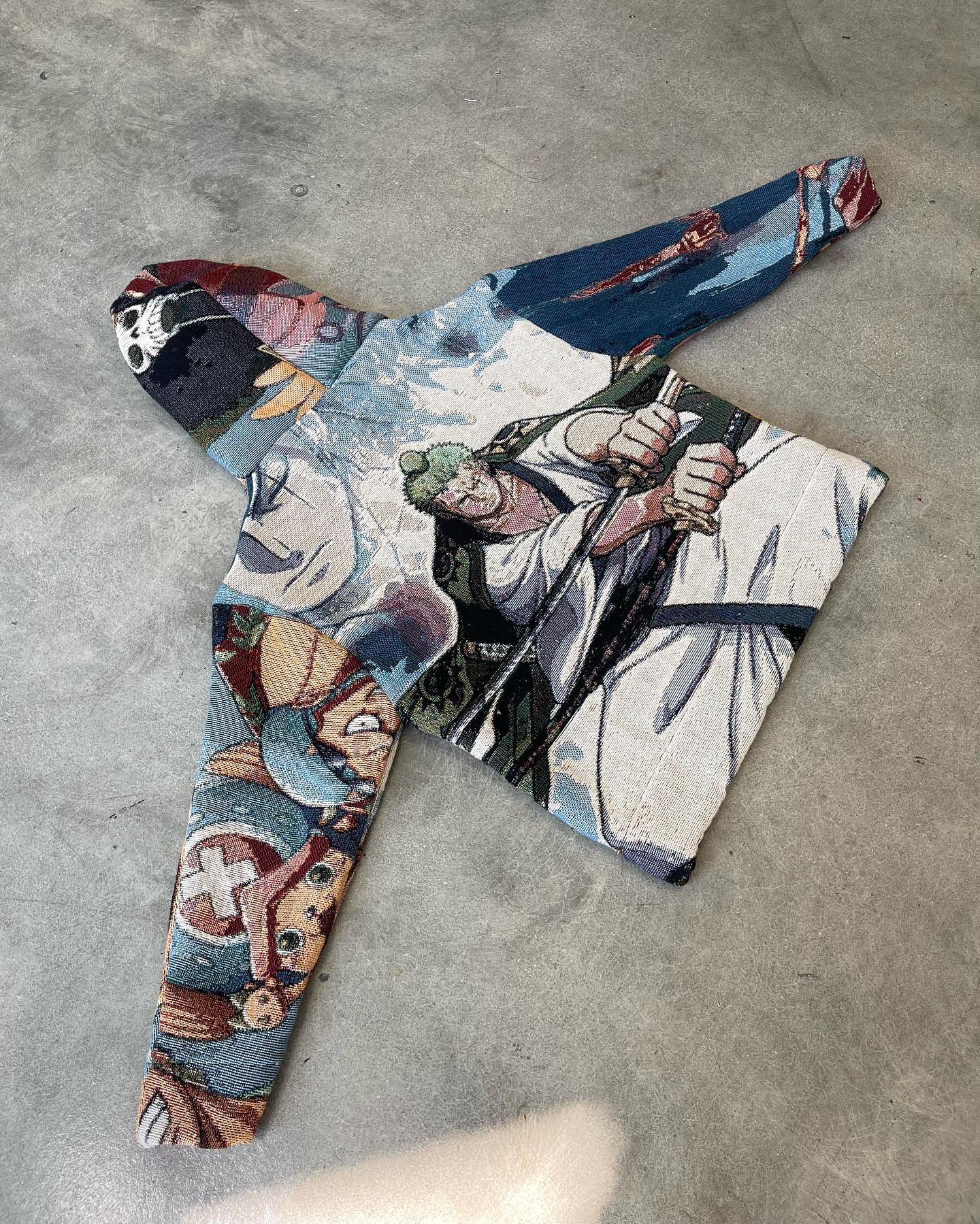 retro anime graphic hoodie