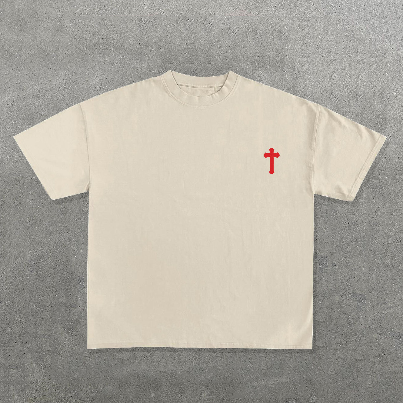 In God We Trust Print Short Sleeve T-shirt