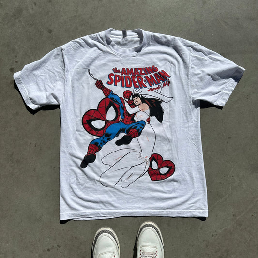 Spider print short-sleeved T-shirt