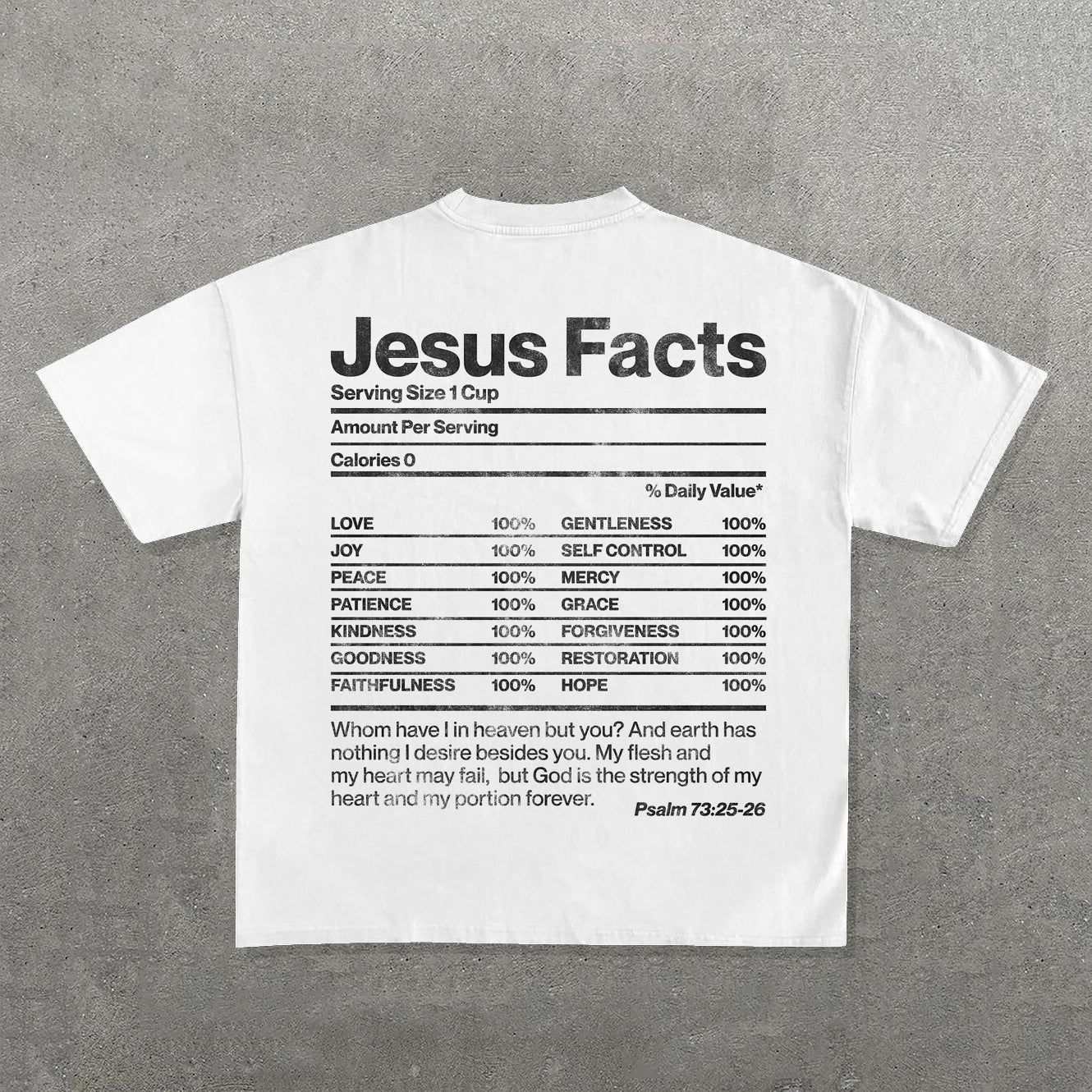 Jesus Facts Print Short Sleeve T-shirt