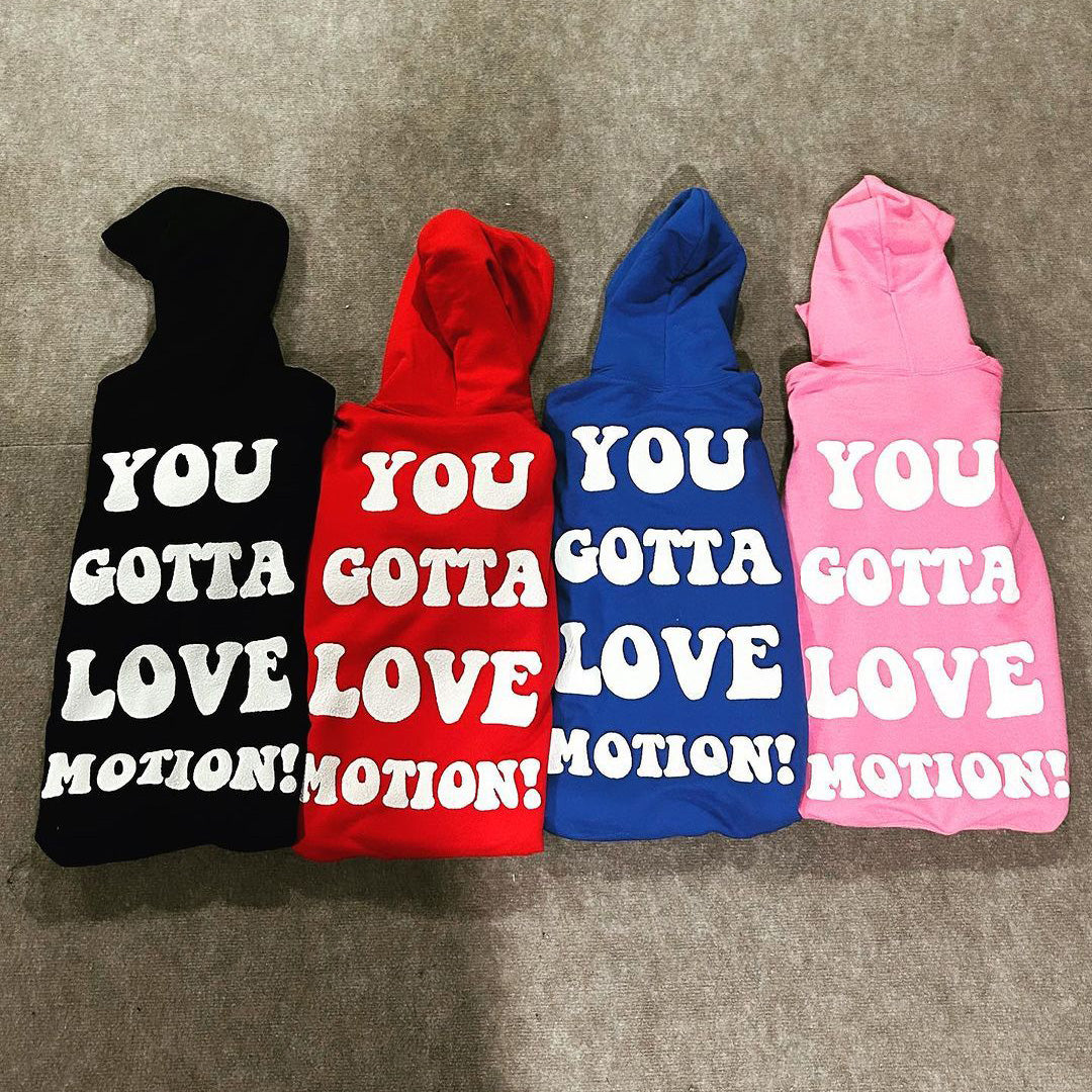 Stylish Letter Print Long Sleeve Hoodies