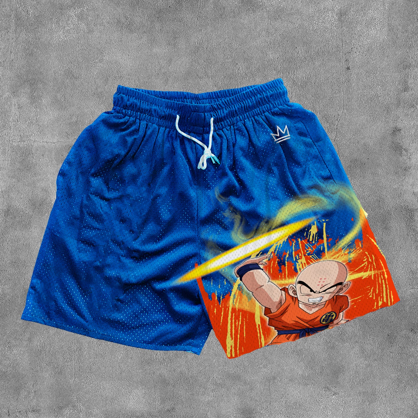 Personalized Anime Print Mesh Pocket Shorts