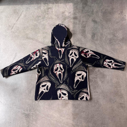 retro scream baggy hoodie