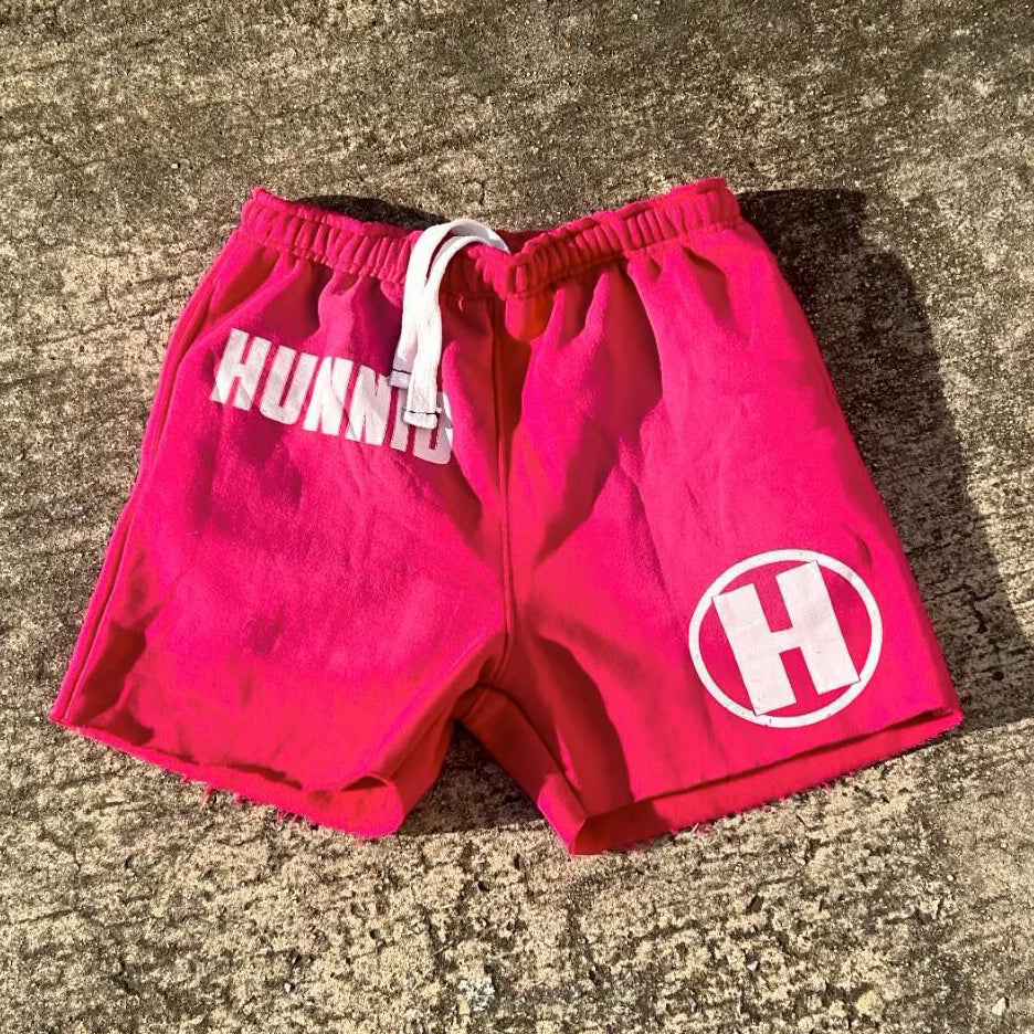 Hunnid Print Drawstring Pocket Shorts