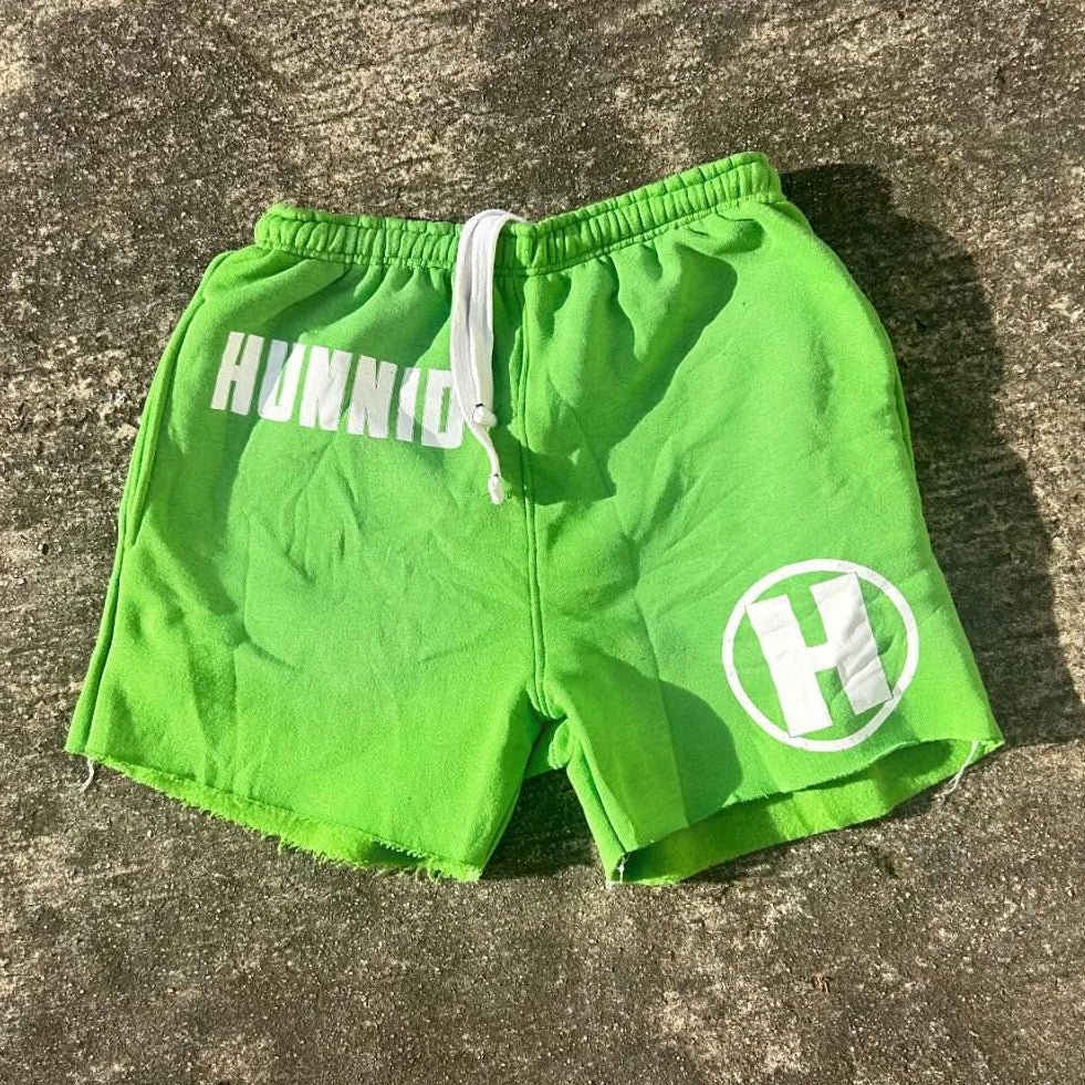 Hunnid Print Drawstring Pocket Shorts