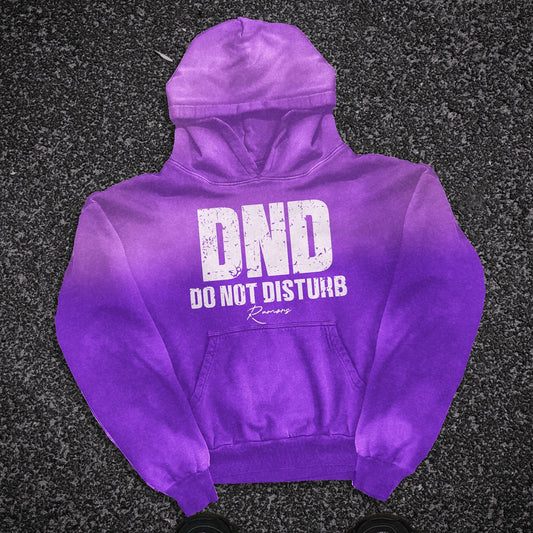 Do Not Disturb Print Long Sleeve Hoodies