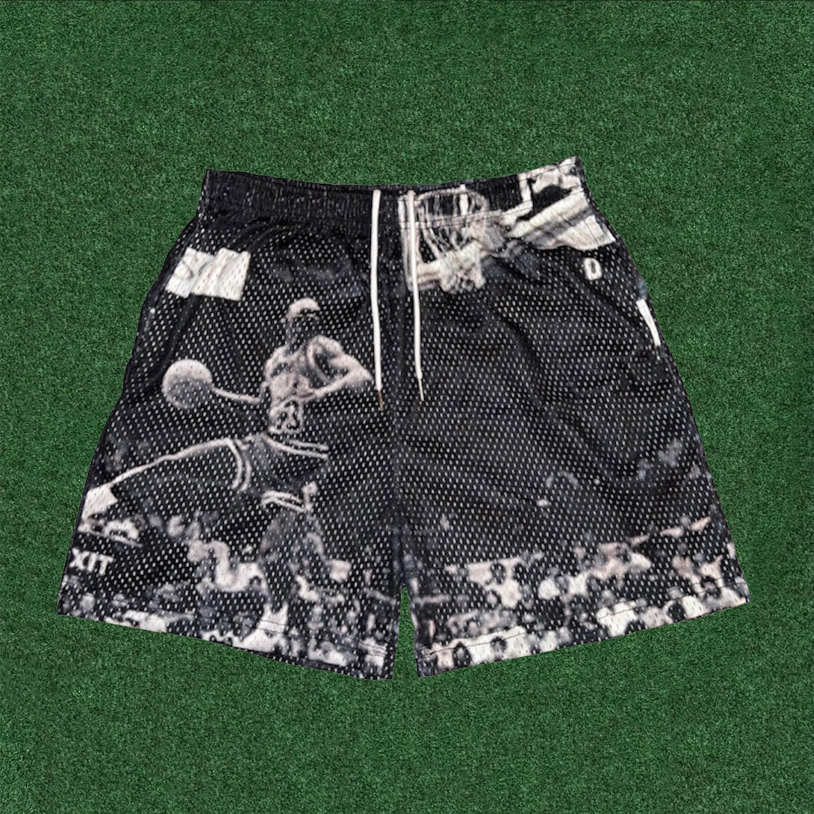 Personalized Fashion Basketball Print Mesh Shorts