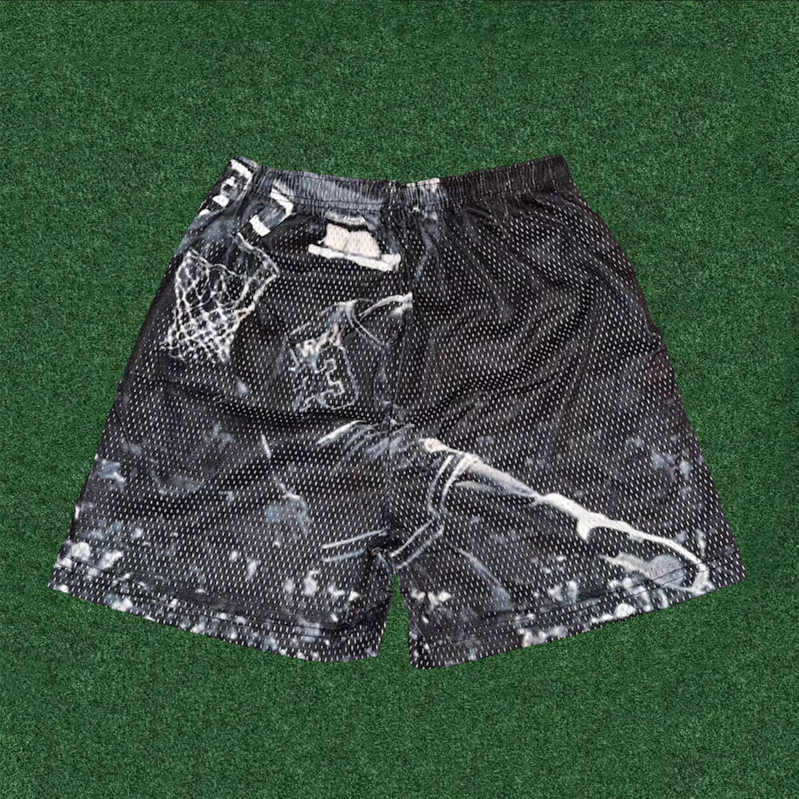 Personalized Fashion Basketball Print Mesh Shorts