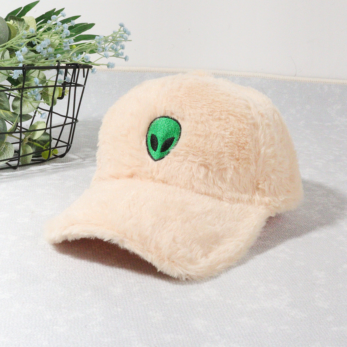 Large head circumference plush style duck cap warm plush hat