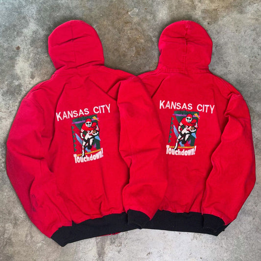 Kansas City Printed Long Sleeve Zipper Design Jacket