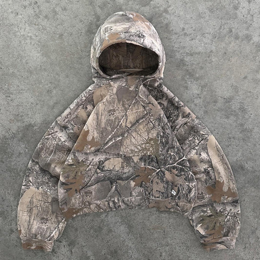 Forest Camouflage Print Long Sleeve Hoodies