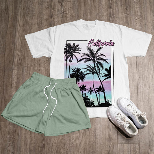 California Summer Print Two Piece Set