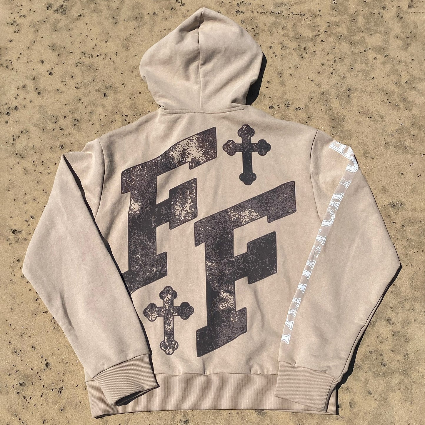 Jesus Wept Print Long Sleeve Zipper Hoodies