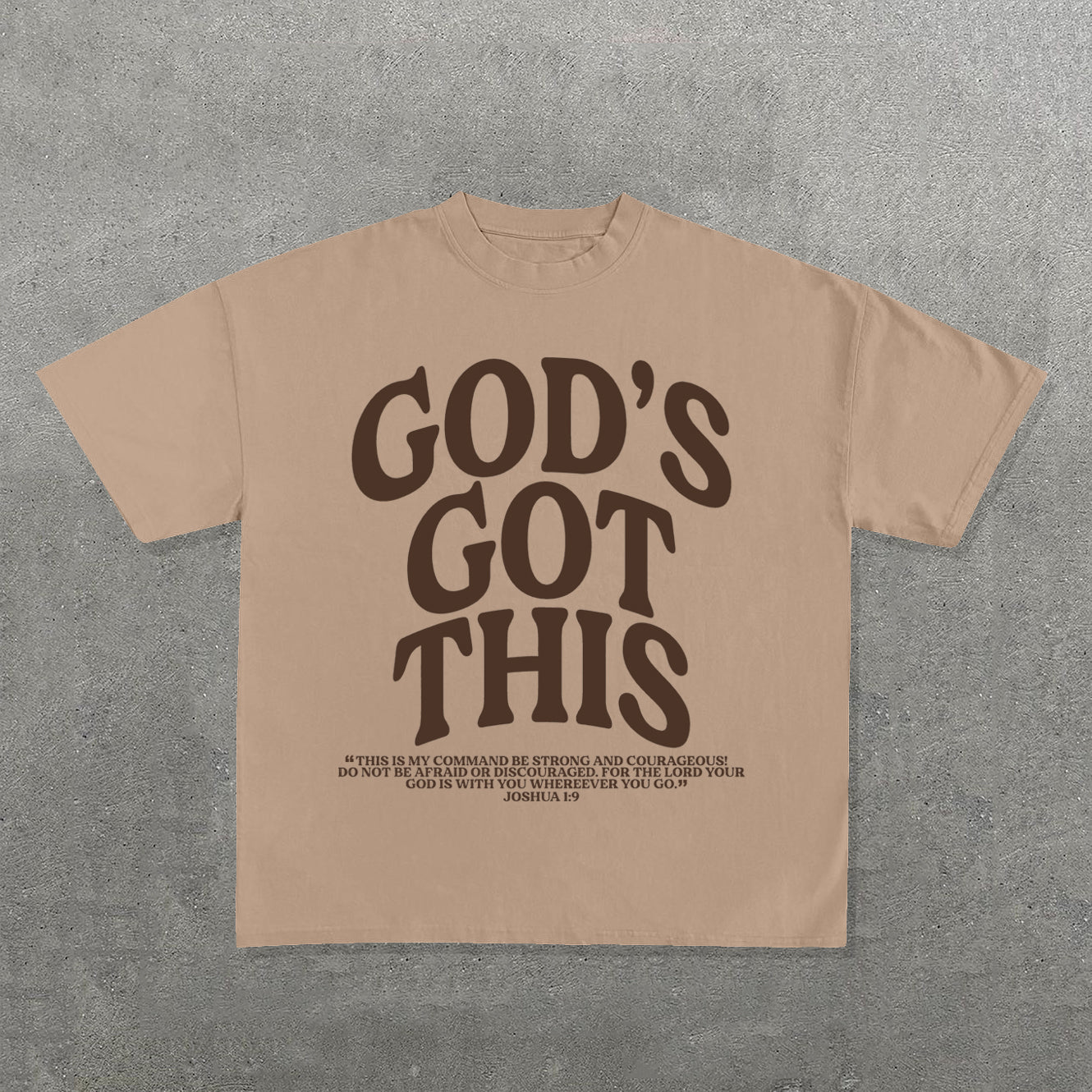 God's Got This Letter Print Short Sleeve T-Shirt