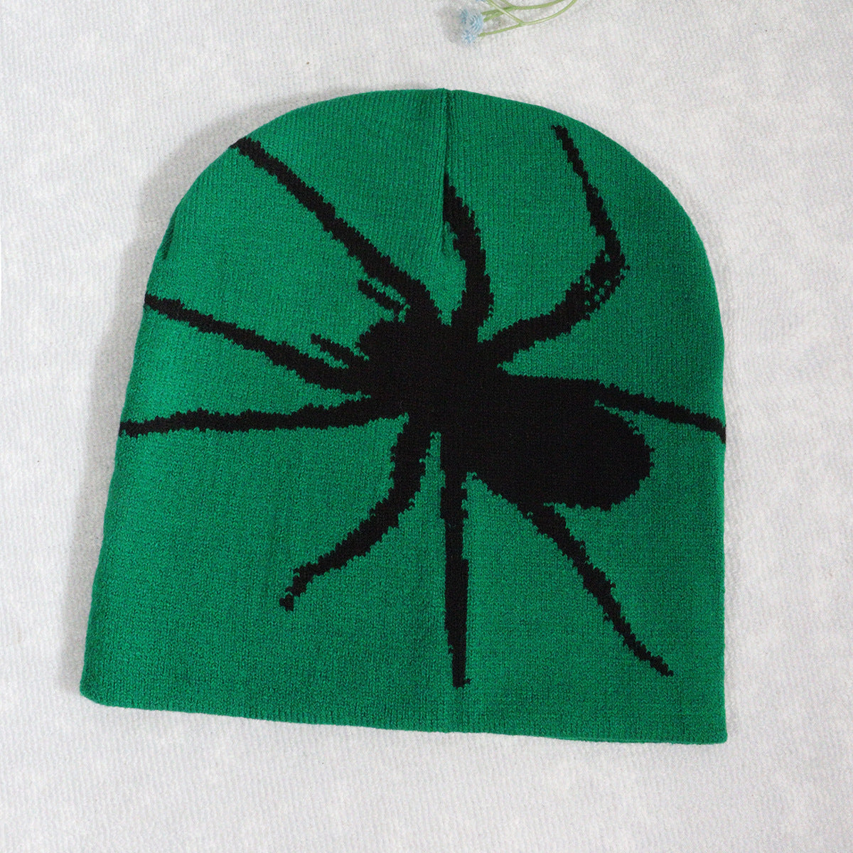 Knitted Pullover Spider Y2K Jacquard Hat for Men and Women