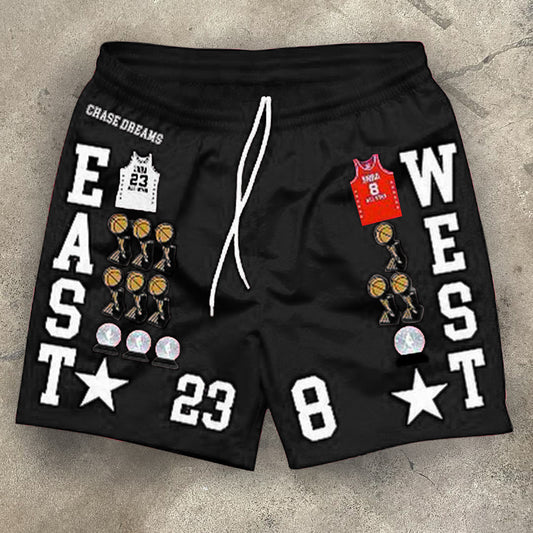 8 consecutive championship basketball shorts