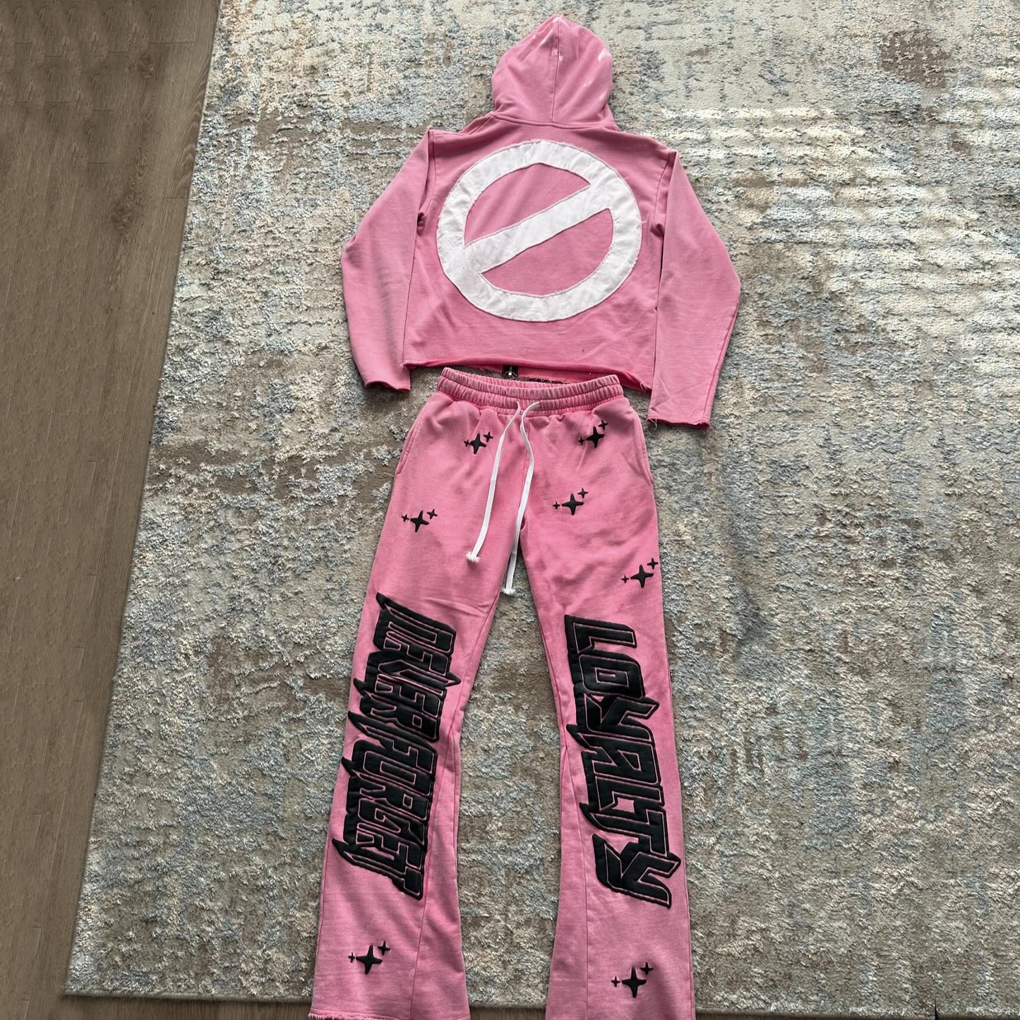 Stars Zip Hoodie and Pants Two-Piece Set