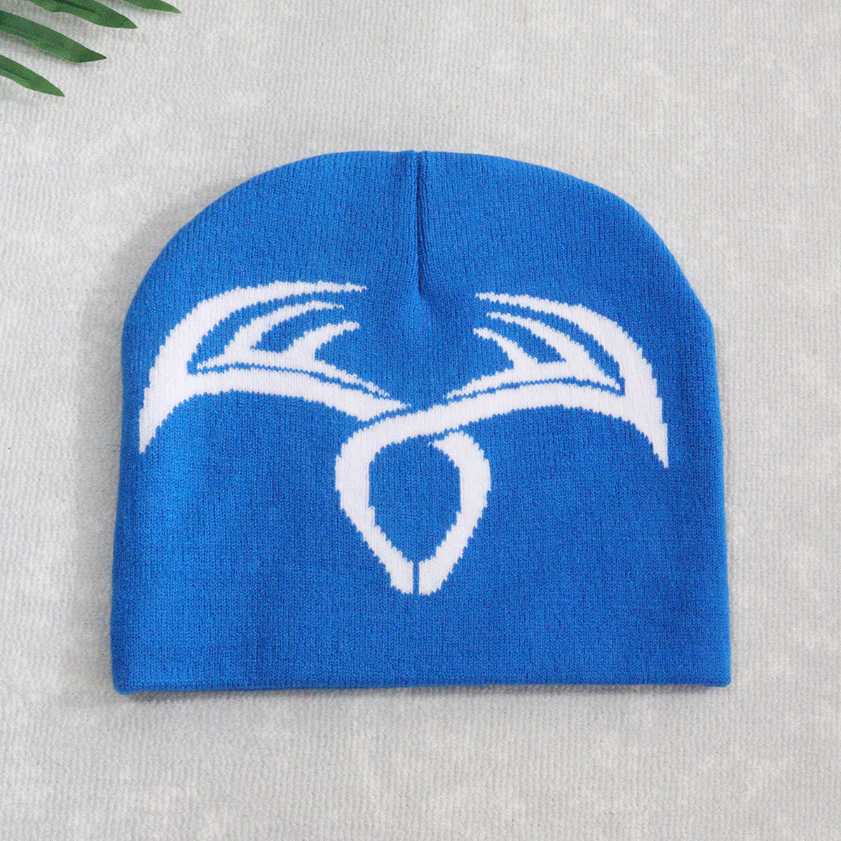 Knitted Hat Deer Antler Wool Warm Hat for Men and Women