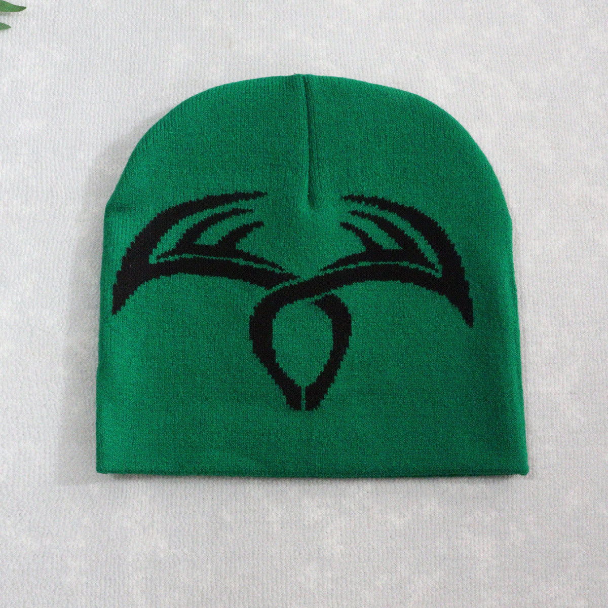 Knitted Hat Deer Antler Wool Warm Hat for Men and Women