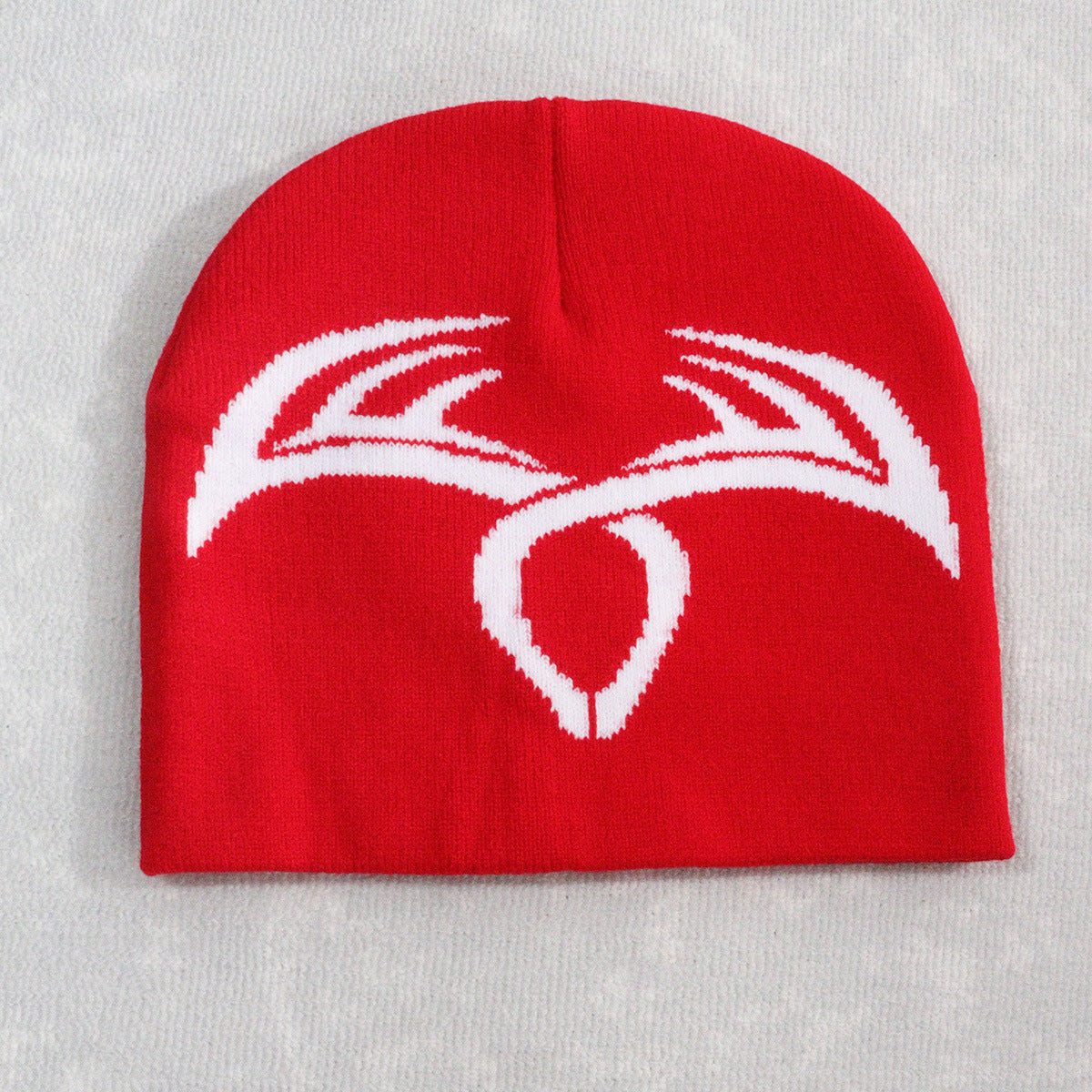 Knitted Hat Deer Antler Wool Warm Hat for Men and Women