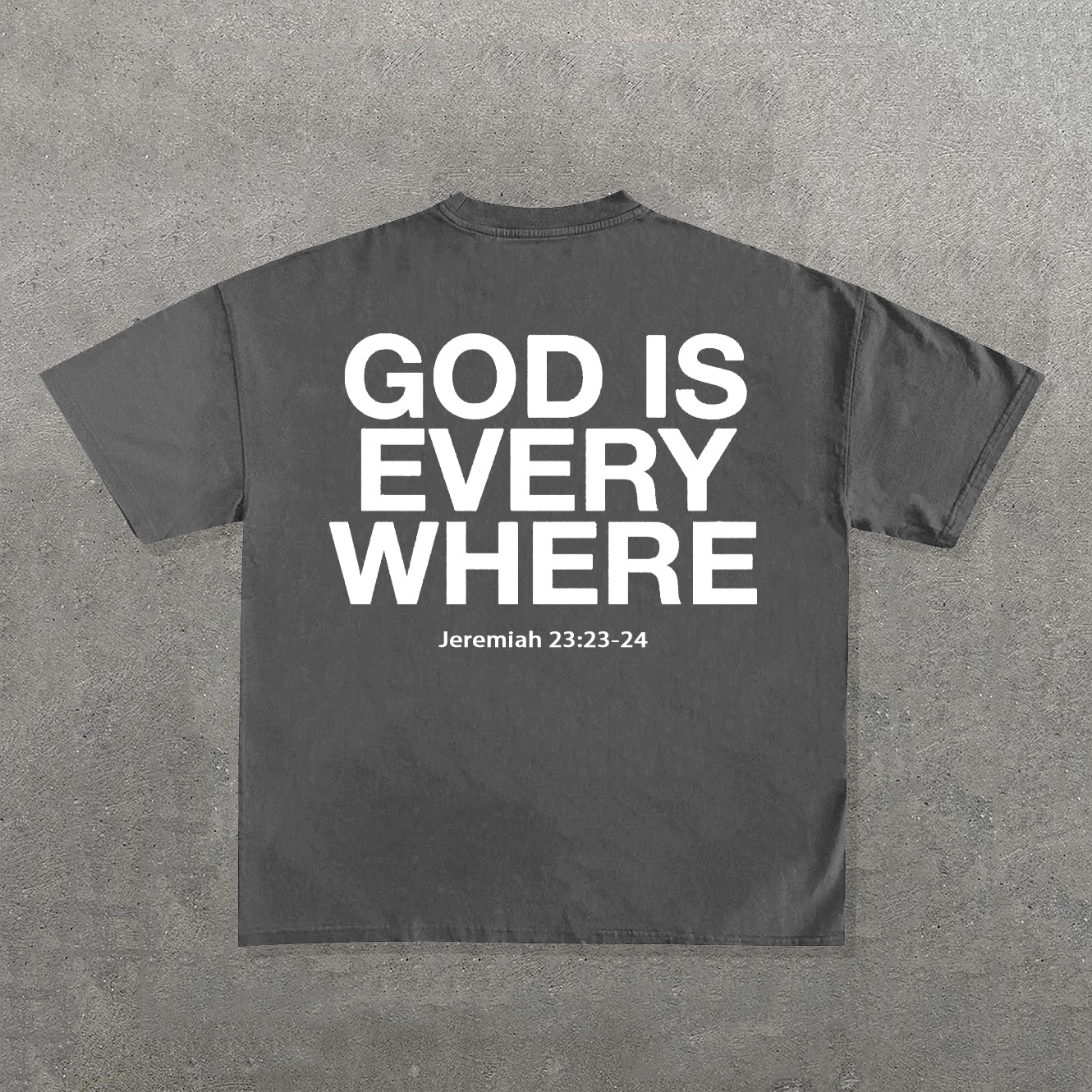 God Is Everywhere Print Short Sleeve T-Shirt