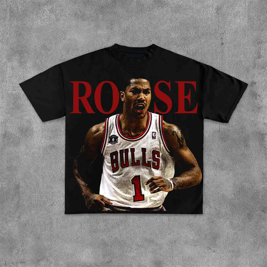 Derrick Rose Print Short Sleeve T-Shirt