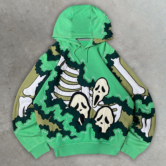 Skull casual street hoodie