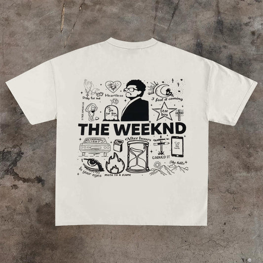 the weeknd casual printed T-shirt