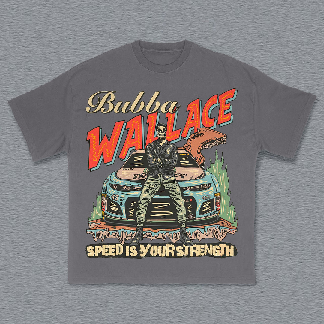 Racer Print Short Sleeve T-Shirt