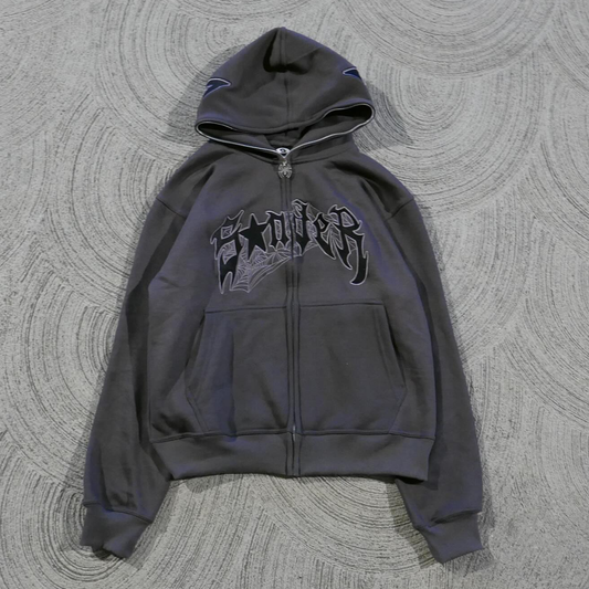 Spider Full Zip Statement Hoodie