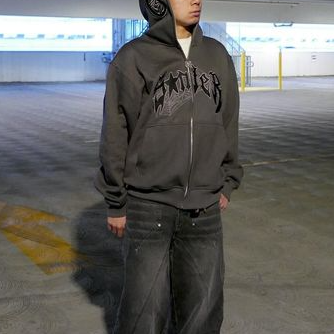 Spider Full Zip Statement Hoodie